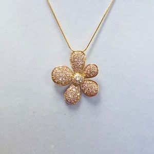 925 Sterling Silver Tourmaline Flower